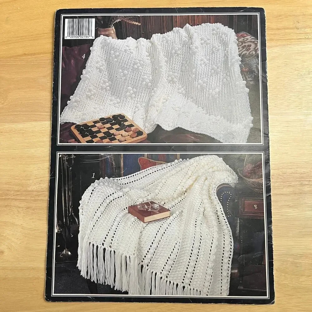 Victorian Afghans Winter Whites Afghans Timeless Tablecloths Vintage Patterns